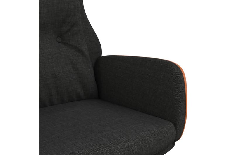 beBasic lænestol stof og PVC sort - Sort - Møbler - Stole & lænestole - Lænestole