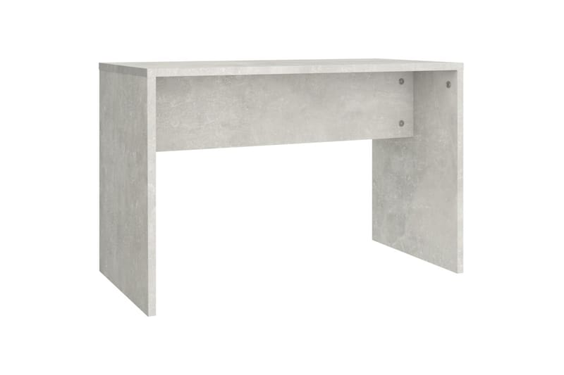 beBasic skammel til makeupbord 70x35x45 cm konstrueret træ betongrå - GrÃ¥ - Taburet & skammel
