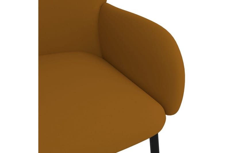 beBasic spisebordsstole 2 stk. fløjl brun - Brun - Spisebordsstole & køkkenstole