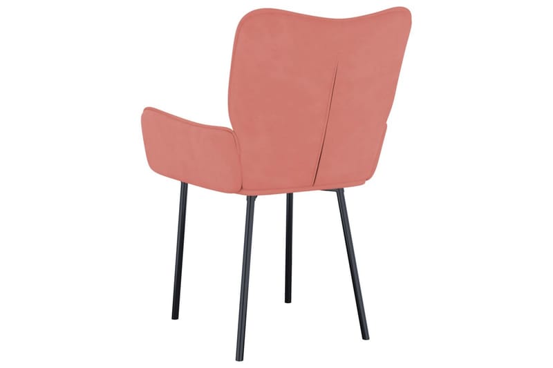 beBasic spisebordsstole 2 stk. fløjl lyserød - LyserÃ¸d - Spisebordsstole & køkkenstole