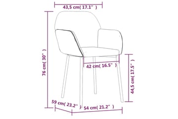 beBasic spisebordsstole 2 stk. fløjl mørkegrå - GrÃ¥ - Møbler - Stole & lænestole - Spisebordsstole & køkkenstole