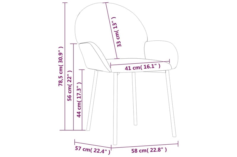 beBasic spisebordsstole 2 stk. fløjl vinrød - RÃ¸d - Spisebordsstole & køkkenstole