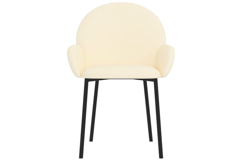 beBasic spisebordsstole 2 stk. kunstlæder cremefarvet - Creme - Spisebordsstole & køkkenstole