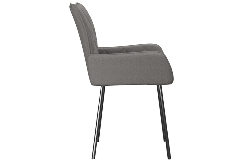 beBasic spisebordsstole 2 stk. stof lysegrå - GrÃ¥ - Spisebordsstole & køkkenstole