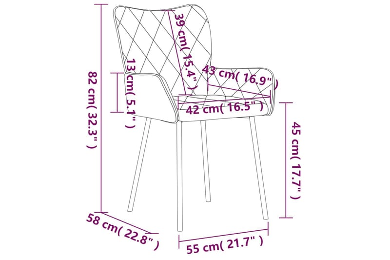 beBasic spisebordsstole 2 stk. stof mørkegrå - GrÃ¥ - Møbler - Stole & lænestole - Spisebordsstole & køkkenstole