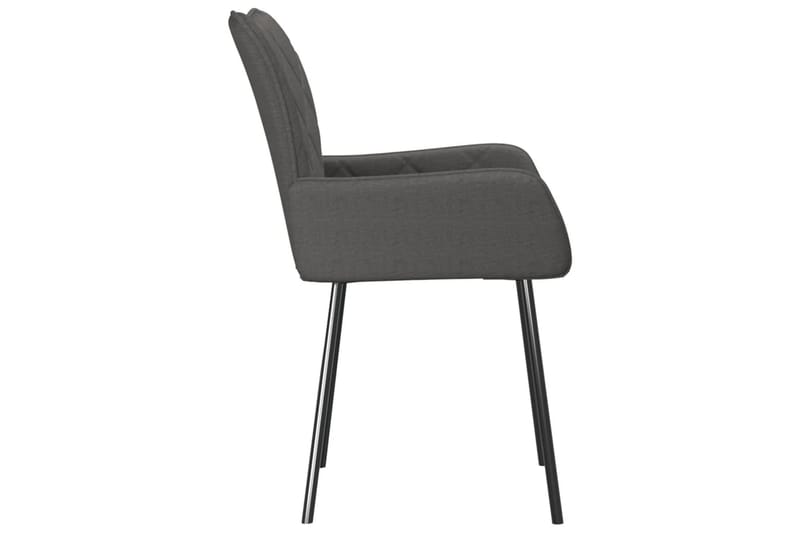 beBasic spisebordsstole 2 stk. stof mørkegrå - GrÃ¥ - Spisebordsstole & køkkenstole