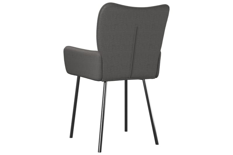 beBasic spisebordsstole 2 stk. stof mørkegrå - GrÃ¥ - Møbler - Stole & lænestole - Spisebordsstole & køkkenstole
