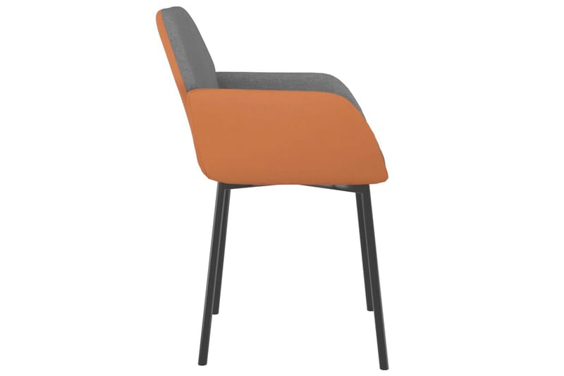 beBasic spisebordsstole 2 stk. stof og kunstlæder lysegrå - GrÃ¥ - Spisebordsstole & køkkenstole