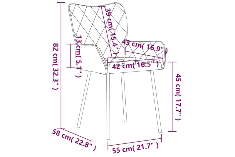 beBasic spisebordsstole 2 stk. stof sort - Sort - Spisebordsstole & køkkenstole