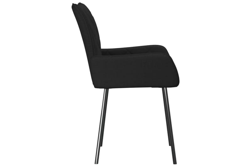 beBasic spisebordsstole 2 stk. stof sort - Sort - Møbler - Stole & lænestole - Spisebordsstole & køkkenstole