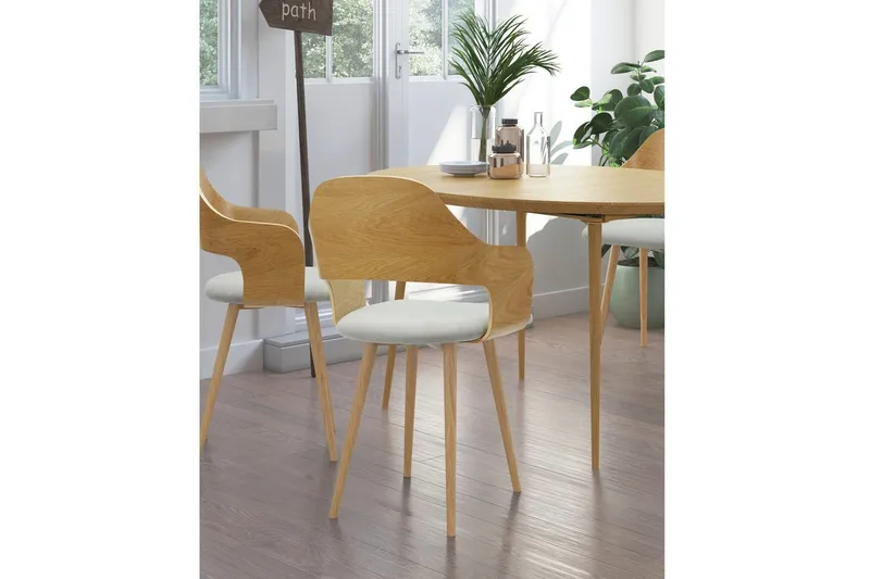 Belle Armlænestol - Grå - Møbler - Stole & lænestole - Spisebordsstole & køkkenstole