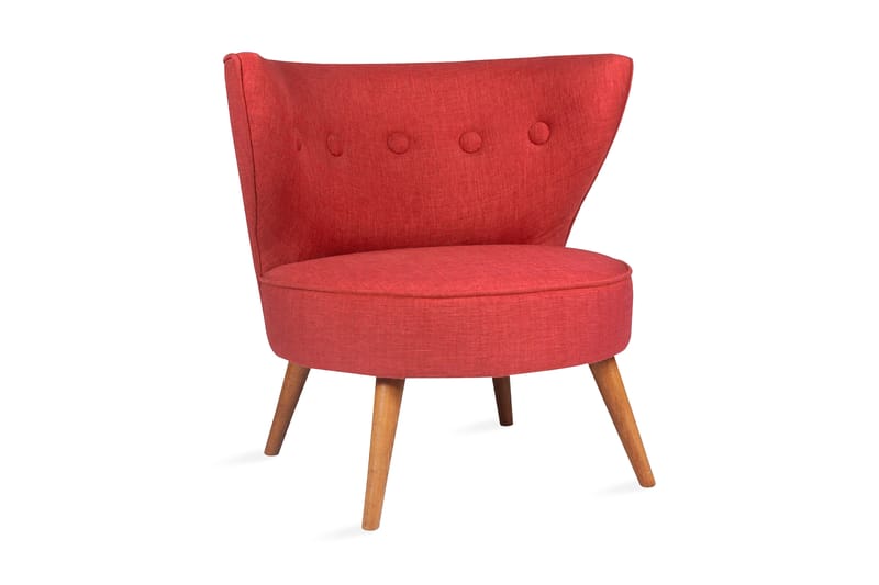 Biby Lænestol med Armlæn - Rød - Lænestole