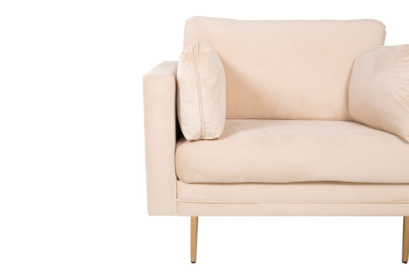 Bloom Fløjlslænestol - Beige - Møbler - Stole & lænestole - Lænestole