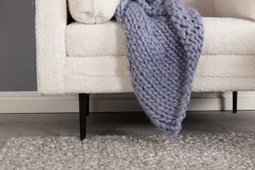 Bloom Lænestol i Bouclé - Hvid - Møbler - Stole & lænestole - Lænestole