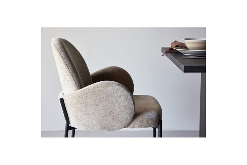 Bloom Spisestuestol - Beige - Møbler - Stole & lænestole - Armstole