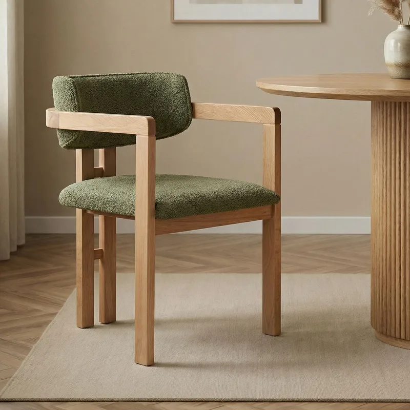 Bonavista Stol - Grøn og eg - Møbler - Stole & lænestole - Spisebordsstole & køkkenstole