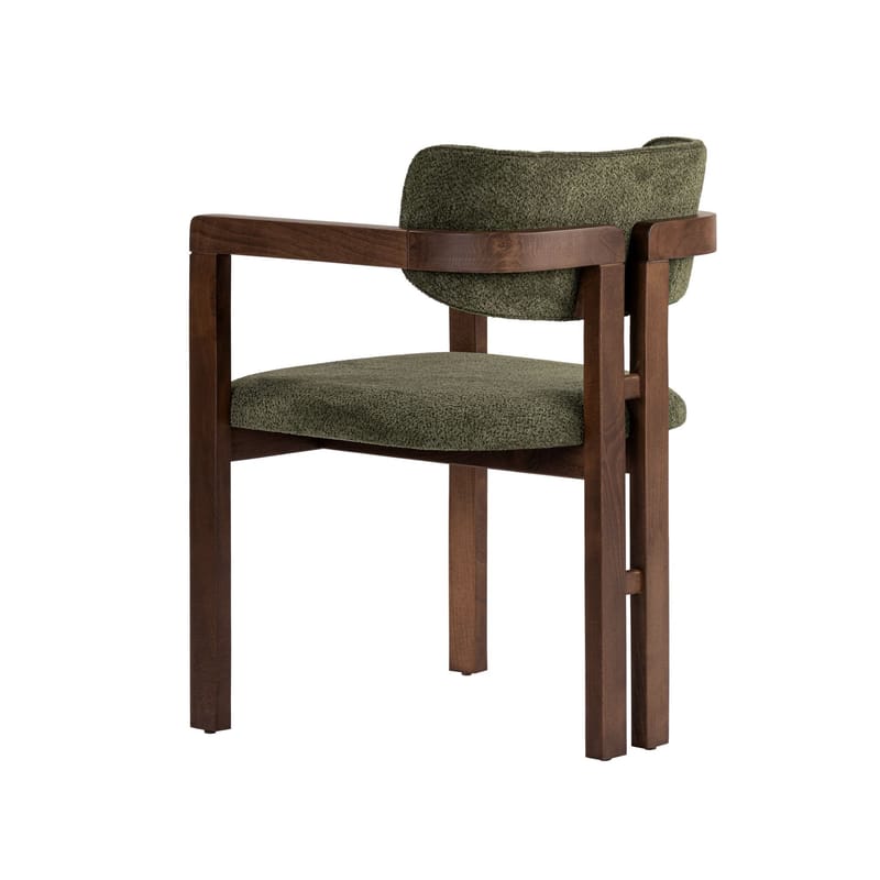 Bonavista Stol - grøn og mørk valnød - Møbler - Stole & lænestole - Spisebordsstole & køkkenstole