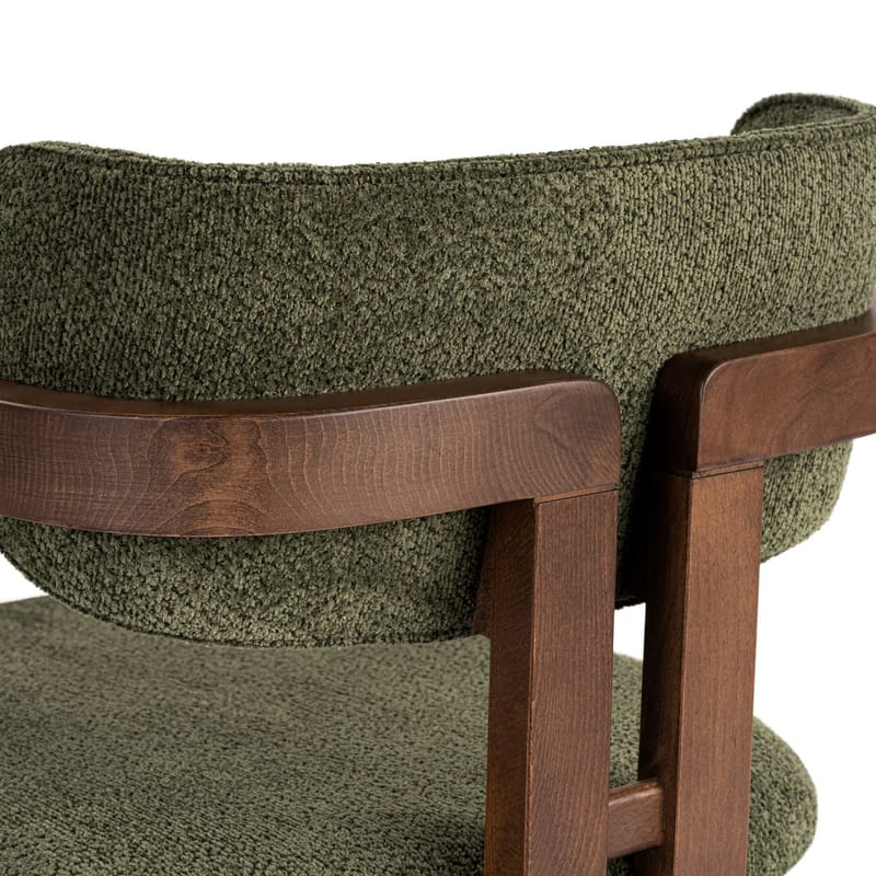 Bonavista Stol - grøn og mørk valnød - Møbler - Stole & lænestole - Spisebordsstole & køkkenstole