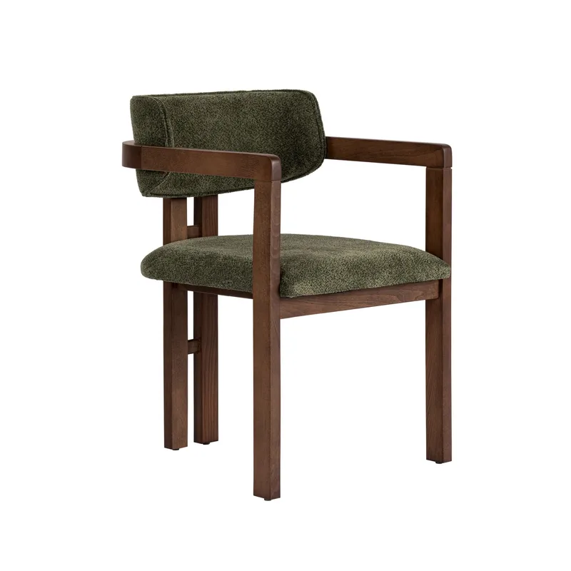 Bonavista Stol - grøn og mørk valnød - Møbler - Stole & lænestole - Spisebordsstole & køkkenstole