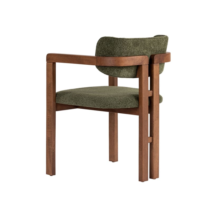 Bonavista Stol - grøn og valnød - Møbler - Stole & lænestole - Spisebordsstole & køkkenstole