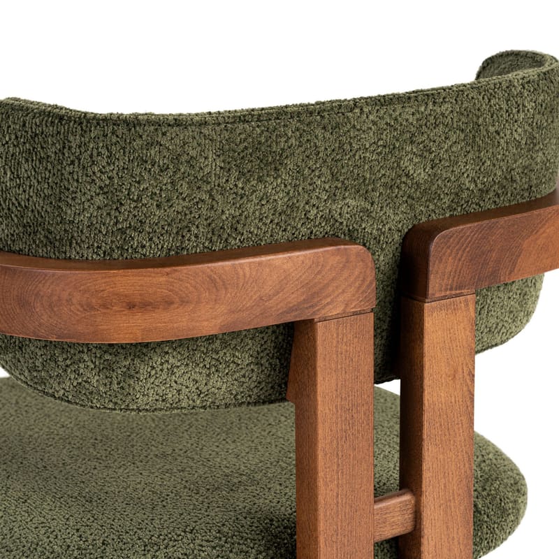 Bonavista Stol - grøn og valnød - Møbler - Stole & lænestole - Spisebordsstole & køkkenstole