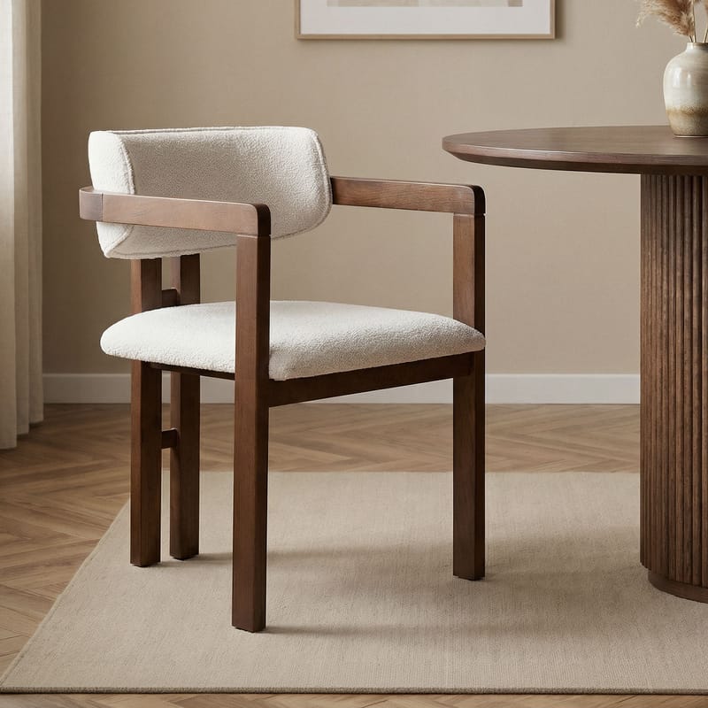 Bonavista Stol - hvid og mørk valnød - Møbler - Stole & lænestole - Spisebordsstole & køkkenstole