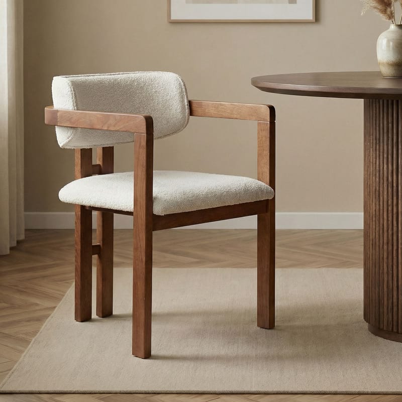 Bonavista Stol - hvid og valnød - Møbler - Stole & lænestole - Spisebordsstole & køkkenstole