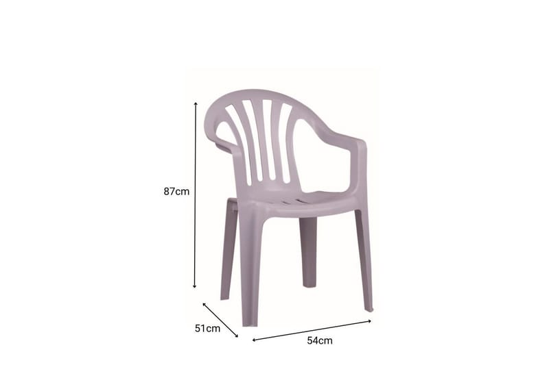 Brandiz Armstol - Hvid - Møbler - Stole & lænestole - Spisebordsstole & køkkenstole