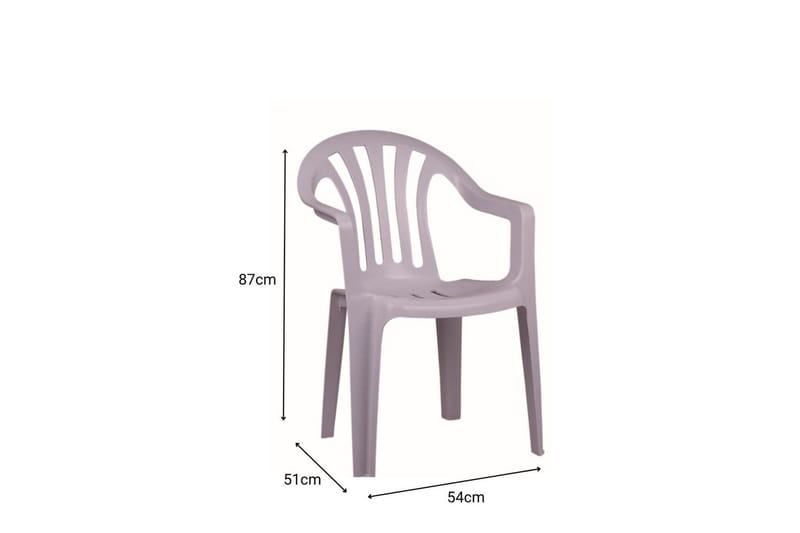 Brandiz Armstol - Hvid - Møbler - Stole & lænestole - Spisebordsstole & køkkenstole