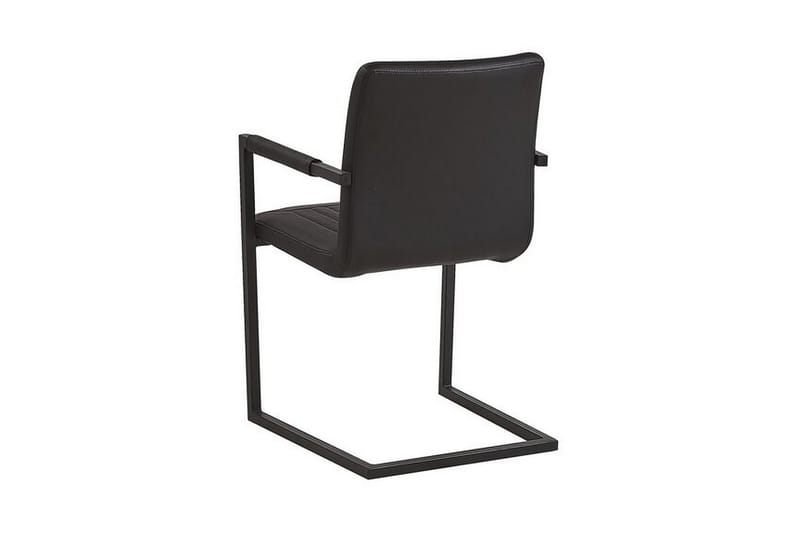 Brandol Spisebordsstol 2stk - Kunstlæder/Sort - Spisebordsstole & køkkenstole - Armstole