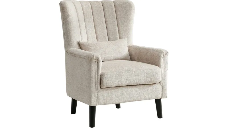 Brevalo lænestol i bouclé, Cream