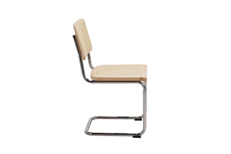 Build Spisestol i rattan - Natur/Krom - Møbler - Stole & lænestole - Spisebordsstole & køkkenstole