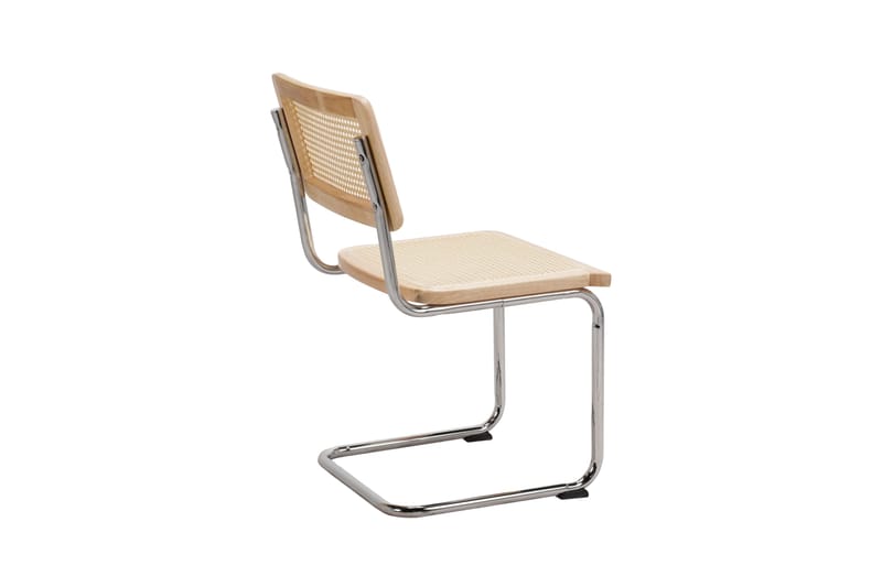 Build Spisestol i rattan - Natur/Krom - Møbler - Stole & lænestole - Spisebordsstole & køkkenstole