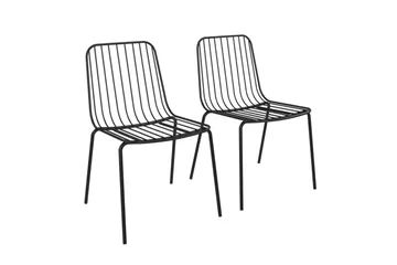 Caden Spisebordsstol i Metal - Sort - Møbler - Stole & lænestole - Spisebordsstole & køkkenstole