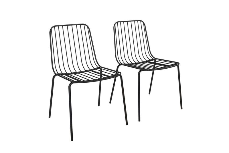 Caden Spisebordsstol i Metal - Sort - Møbler - Stole & lænestole - Spisebordsstole & køkkenstole