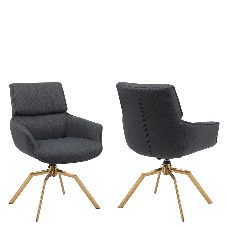 Calrosen Kontorstol 2-pak, Grå