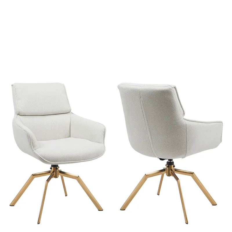 Calrosen Kontorstol 2-pak, Beige