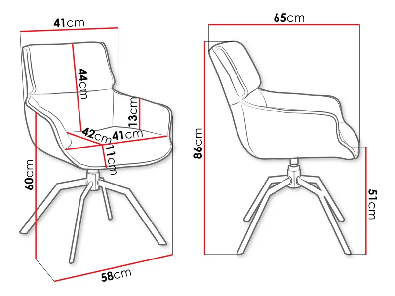 Calrosen Kontorstol 2-pak - Beige - Møbler - Stole & lænestole - Kontorstole & skrivebordsstole