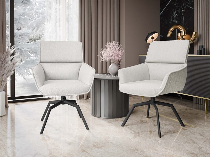 Calrosen Kontorstol 2-pak - Beige - Møbler - Stole & lænestole - Kontorstole & skrivebordsstole