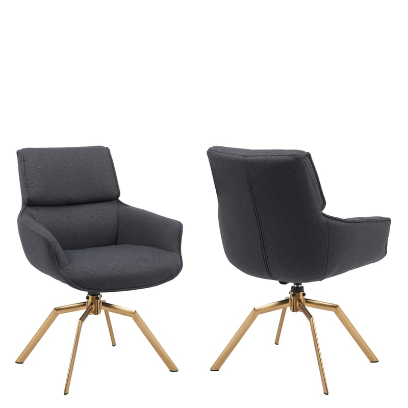 Calrosen Kontorstol 2-pak - Grå - Møbler - Stole & lænestole - Kontorstole & skrivebordsstole