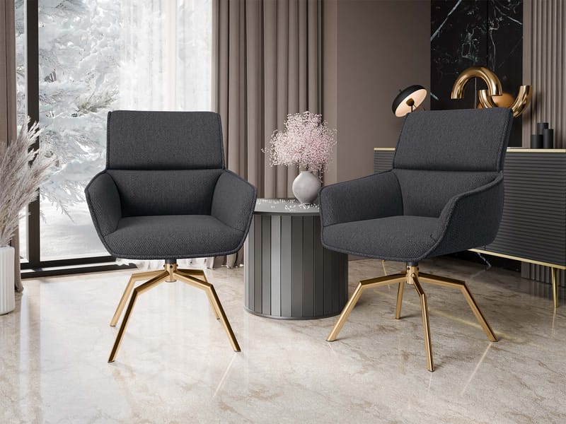 Calrosen Kontorstol 2-pak - Grå - Møbler - Stole & lænestole - Kontorstole & skrivebordsstole