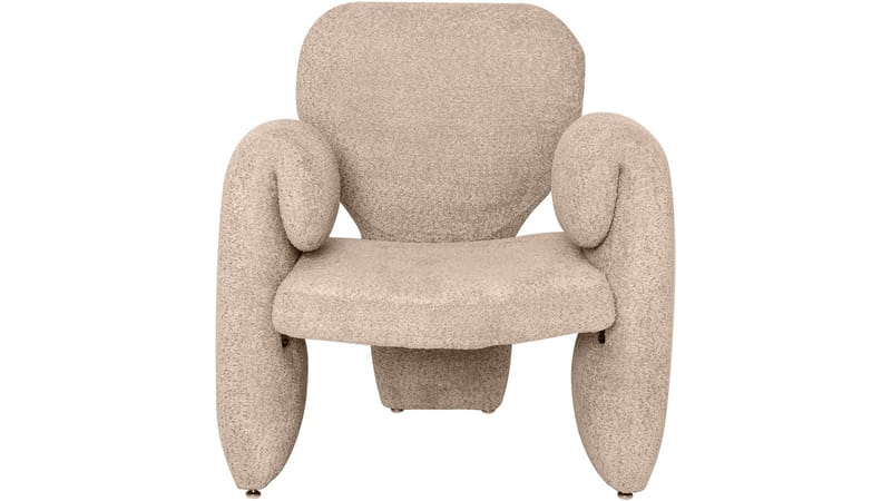 Calvero lænestol i stof - Beige - Møbler - Stole & lænestole - Lænestole