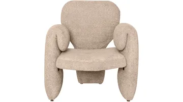 Calvero lænestol i stof - Beige - Møbler - Stole & lænestole - Lænestole