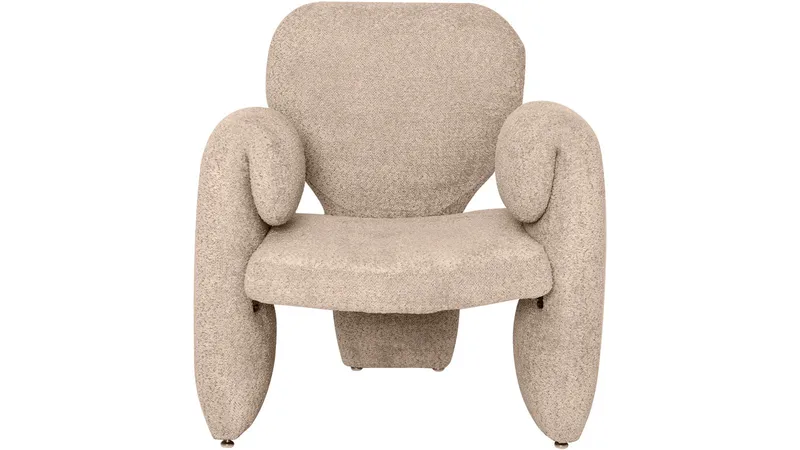 Calvero lænestol i stof - Beige - Møbler - Stole & lænestole - Lænestole