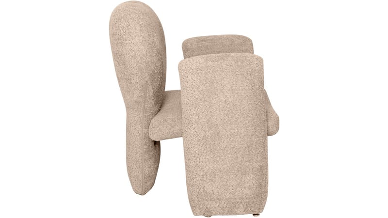 Calvero lænestol i stof - Beige - Møbler - Stole & lænestole - Lænestole