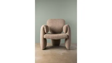 Calvero lænestol i stof - Beige - Møbler - Stole & lænestole - Lænestole