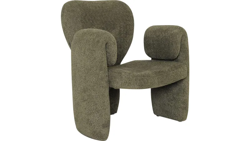 Calvero lænestol i stof, Grøn