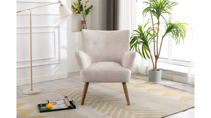 Carlton Lænestol i bouclé, Cream