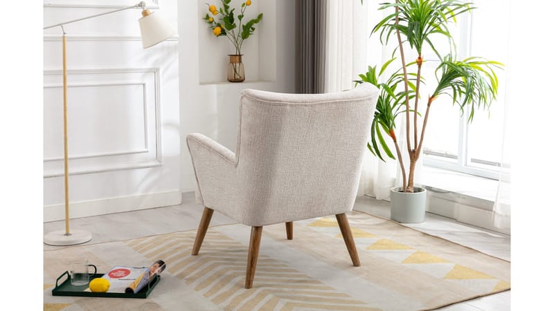 Carlton Lænestol i bouclé - Cream - Møbler - Stole & lænestole - Lænestole