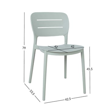 Chair HOME4YOU - Grønlig grå - Møbler - Stole & lænestole - Spisebordsstole & køkkenstole